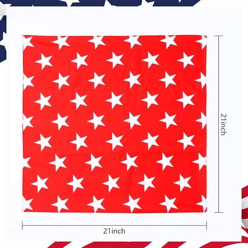 Red with White Stars Bandana 80s Retro Wrestler Headband for Halloween Cosplay Themed Parties (2pcs Red) in Saudi Arabia
