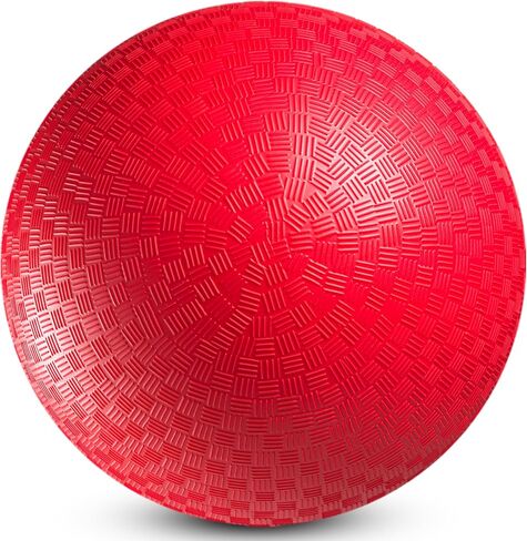 كرة ملعب بيدوينا - 8.5 بوصة (عبوة واحدة) كرات مطاطية حمراء قابلة للنفخ، مع مضخة هواء، للأطفال والكبار، ألعاب داخلية وخارجية، كرات الركل، كرة دودج بول، أربعة مربعات، كرة دودج، كرة يد in Kuwait