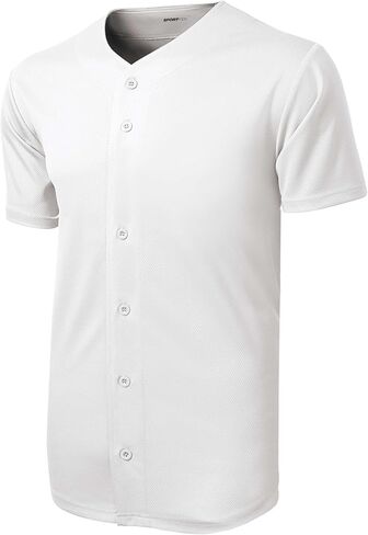 SPORT-TEK Men's PosiCharge Tough Mesh Full Button Jersey in Saudi Arabia