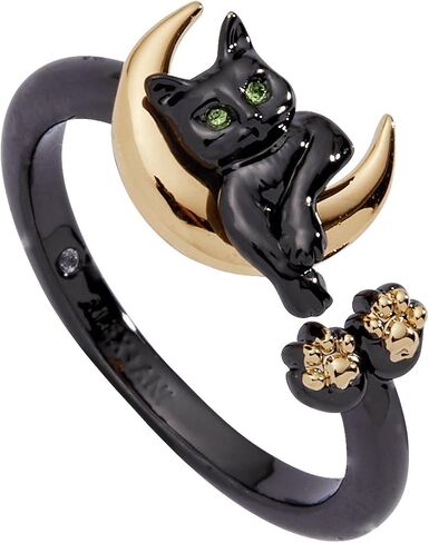 Alex and Ani Celestial Cat Open Ring - Two Tone Nickel-Free, Elegant Celestial Jewelry, Graceful Silhouette for Women, Perfect for Stacking or Solo Wear in Saudi Arabia