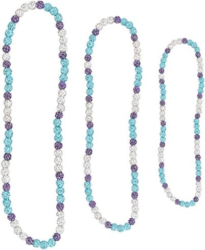 قلادة بيسبول Dirty Mids Ice - سلسلة بيسبول مطرزة بحجر الراين للأولاد والمراهقين - مجوهرات رياضية مرنة للاعبي البيسبول - سلسلة لامعة للجنسين in Kuwait