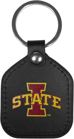 Siskiyou Sports NCAA Indiana Hoosiers Leather Square Key Chains, Team Colors, One Size in Saudi Arabia
