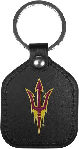 Siskiyou Sports NCAA Indiana Hoosiers Leather Square Key Chains, Team Colors, One Size in Saudi Arabia