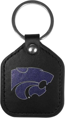 Siskiyou Sports NCAA Indiana Hoosiers Leather Square Key Chains, Team Colors, One Size in Saudi Arabia