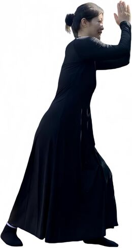 Womens Praise Loose Fit Full Length Long Sleeve Dance Dress in Saudi Arabia