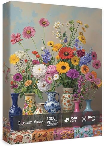 Succulent Puzzle for Adults 1000 Pieces Nature, Colorful Plant Jigsaw Puzzle, Pretty Houseplant Puzzle in Saudi Arabia