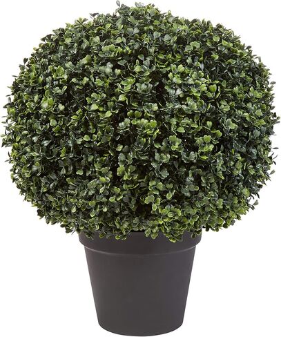 Pure Garden Set of 2 Artificial Boxwood Plants - 21-Inch Topiary Ball Faux Plants - Indoor or Outdoor Fake Greenery for Home, Entryway or Porch Decor in Kuwait