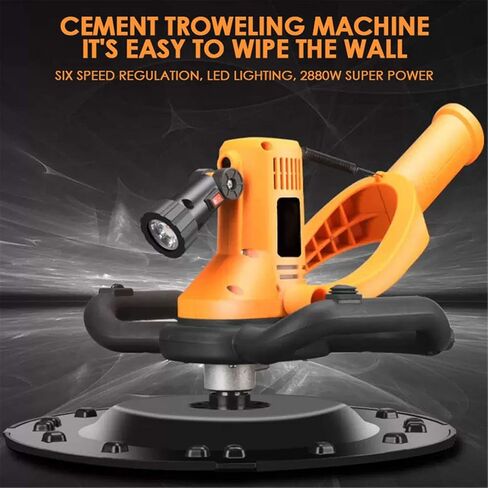 Electric Wall Smoothing Machine, 2880W Concrete Mortar Trowel with Mixing Rod, 110V/220V Board Grinder, 8m Power Line in Saudi Arabia