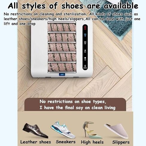 Automatic Induction Shoe Polisher, 260RPM Rechargeable Shoe Cleaner & Brush, High Heel Cleaning Machine for Home & Hotel, Effortless Shine & Maintenance in Saudi Arabia