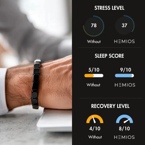 Clasibeb Hematite Bracelet for Men, Clasibeleb Hematite Bracelet Original Support T-Levels Restore Confidence Mental Clarity Focus Stretch Rope Jewelry Gifts for Husband, Dad, Boyfriend in Saudi Arabia