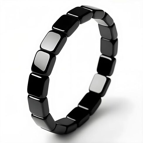 Clasibeb Hematite Bracelet for Men, Clasibeleb Hematite Bracelet Original Support T-Levels Restore Confidence Mental Clarity Focus Stretch Rope Jewelry Gifts for Husband, Dad, Boyfriend in Saudi Arabia