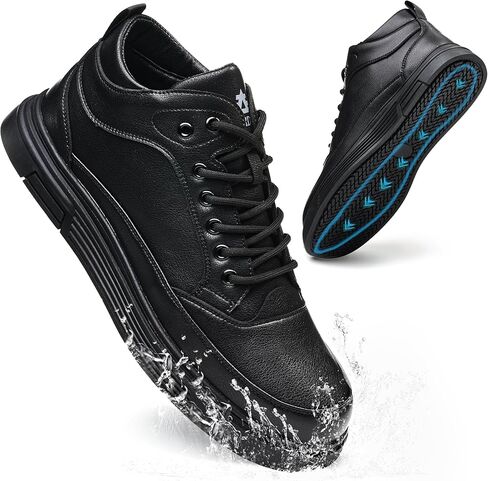 أحذية عمل مقاومة للانزلاق للرجال والنساء، أحذية مطبخ مقاومة للماء ومضادة للانزلاق، مقاومة للزيت والماء، أحذية عمل خفيفة الوزن للطهاة وعمال المطاعم والتوصيل وطاقم العمل والسائقين 03 in Kuwait