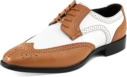 Bolano Elwyn، أحذية رسمية للرجال - أكسفورد وWingtip - Spectator بلونين، برباط، أحذية رسمية من Brogue in Kuwait