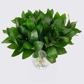 6PCS Artificial Shrubs Plants Faux Greenery Branches Fake Eucalyptus Leaves Stems for DIY Wedding Bridal Bouquets Window Box Office Garden Vase Kitchen Home Table Decor in Saudi Arabia