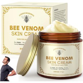 Bee Venom Cream for Arthritis, Wart Remover & Arthritis Pain Relief Cream, Joint and Bone Gel, Corn Remover, Skin Tag Removal, Effective for Back, Neck, Hands, Kneel (2.12 Fl Oz) in Saudi Arabia