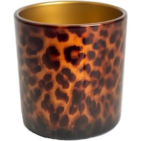 Votive Candle Holder Leopard Print Glass Tea Lights Candle Holder for Floating Candles Wedding Table Centerpiece Holiday Home Decor in Kuwait