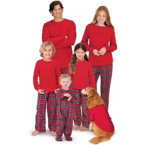 بيجامة عيد الميلاد من PajamaGram للعائلة، رجالي LG أحمر in Kuwait
