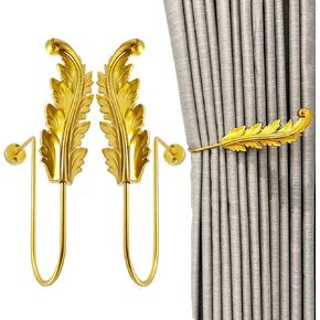 2Pcs Vintage Wall Hook Window Drapery Medallion Holdbacks, MfhdgXAvs Curtain Tiebacks, Wall Hook, Tassel Holder (B) in Saudi Arabia