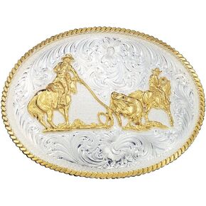 Montana Silversmiths Men's Team Ropers Western Belt Buckle - 2130 in Saudi Arabia