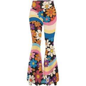 Women's High Waist Tummy Control Stretch Flare Leg Pants XS-2XL in Kuwait