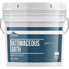 Earthborn Elements Diatomaceous Earth (5 Gallon), Resealable Bucket Pure Freshwater Amorphous Silica in Kuwait
