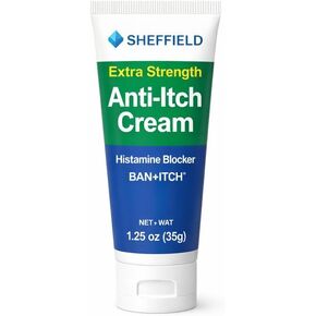 كريم مضاد للحكة بقوة إضافية (1.25 أونصة) - 2% ديفينهيدرامين + أسيتات الزنك - تخفيف سريع لدغات الحشرات، واللبلاب السام، والطفح الجلدي، والحكة الخارجية والتهيج - مسكن موضعي وواقي للبشرة in Kuwait
