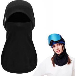 Ski Mask, Merino Wool Balaclava for Men & Women - Thermal Windproof Black Ski Mask for Skiing & Snowboarding, Breathable Winter Face Mask in Saudi Arabia