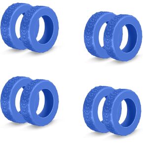 8 قطع أغطية عجلات الأمتعة، واقيات عجلات الأمتعة من السيليكون، مناسبة للعجلات الدوارة، هادئة ومقاومة للاهتراء، تقلل الضوضاء وتمنع الخدوش، مناسبة للعجلات مقاس 2-2.4 بوصة (أسود) in Kuwait