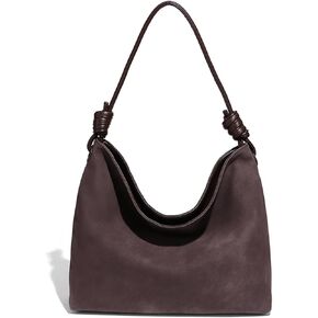 حقيبة هوبو نسائية من الجلد السويدي الناعم - حقيبة كتف مترهلة خفيفة الوزن للأناقة اليومية in Kuwait