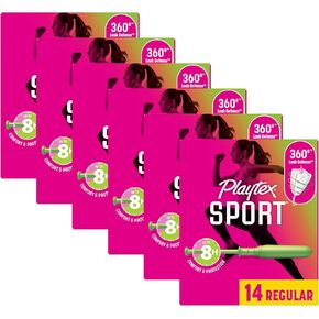 Playtex Sport Tampons, Regular Absorbency, Fragrance-Free - 48ct (Packaging May Vary) in Kuwait