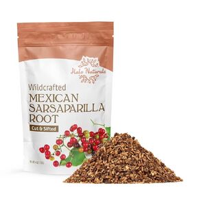 Sarsaparilla Root (Mexican) Wildcrafted Cut & Sifted, 4 Ounces (Smilax Medica) |Resealable Pouch| Packaged in The USA (Pack of 1) in Saudi Arabia