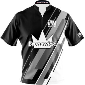 Logo Infusion I AM Bowling Jersey ياقة وشاح بأكمام قصيرة 2226-BR صنع في الولايات المتحدة الأمريكية برونزويك in Kuwait