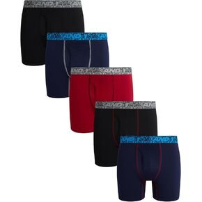 AND1 Men's Boxer Briefs–5 Pack Soft Stretch Compression Boxers for Men with Functional Fly - Performance Mens Underwear S-3XL in Kuwait