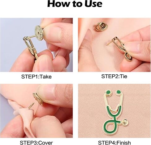 Stethoscope Brooch Pins and Anatomical Heart Pin Set Enamel Lapel Pin Clothing Bags Decoration Brooch for Girls Medical Students Doctor Nurse Gift 10Pcs in Saudi Arabia