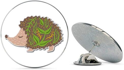 Cute Hedgehog Forest Theme Metal 0.75" Lapel Hat Pin Tie Tack Pinback in Saudi Arabia