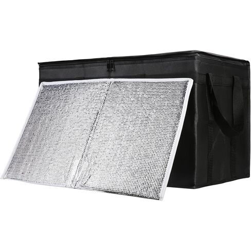 Insulated Food Delivery Bag, XXX-Large Insulated Grocery Bags, Cooler Bag Driver Essentials, Hot Catering Supplies, Warmer Container for Doordash/Uber Eats, Door Dash Accessories for Dashers in Kuwait