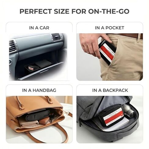 حاوية الأدوات الحادة المحمولة للسفر والاستخدام المنزلي، صندوق التخلص من الإبر بحجم الجيب لإبر قلم الأنسولين والمشارط وشرائط الاختبار، قفل بيد واحدة، حاوية التخلص من الأدوات الحادة ذات المخاطر البيولوجية (أسود) in Kuwait