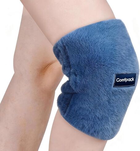 Knee Heating Pad for Arthritis Relief, 2PCS Washable Microwave Heated Knee Wraps Warmers for Pain Relief, Joint Stiffness, Cold Weather Comfort, Gift for Women, Men in Saudi Arabia