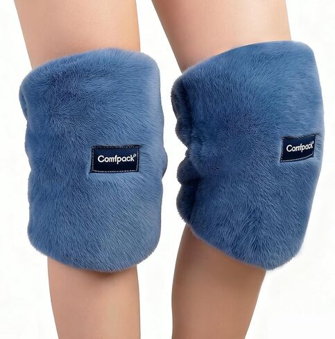 وسادة تدفئة الركبة لتخفيف التهاب المفاصل، قطعتان من لفافات الركبة القابلة للغسل في الميكروويف لتخفيف الألم، وتصلب المفاصل، والراحة في الطقس البارد، هدية للنساء والرجال in Kuwait