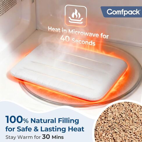 وسادة تدفئة الركبة لتخفيف التهاب المفاصل، قطعتان من لفافات الركبة القابلة للغسل في الميكروويف لتخفيف الألم، وتصلب المفاصل، والراحة في الطقس البارد، هدية للنساء والرجال in Kuwait