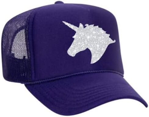 Glitter Unicorn Trucker Hat - Adult in Saudi Arabia