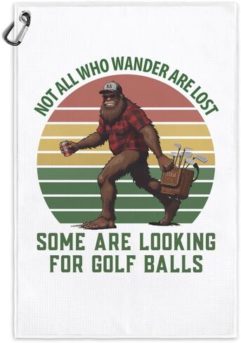 Swing Swear Repeat Funny Printed Microfiber Golf Towel with Clip, Great Watercolor Golf Gifts for Mom Golf Fan Golfer Her, Golf Lover Mother's Day Birthday Gifts, Golf Accessories for Women in Saudi Arabia