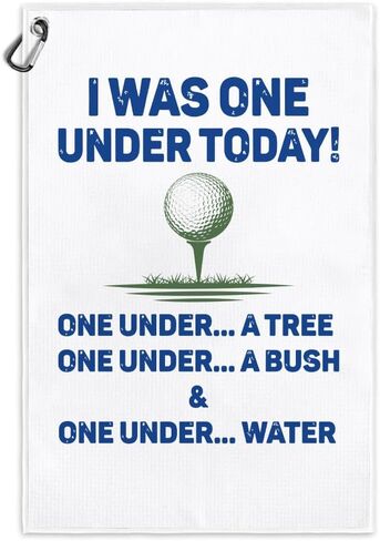 Swing Swear Repeat Funny Printed Microfiber Golf Towel with Clip, Great Watercolor Golf Gifts for Mom Golf Fan Golfer Her, Golf Lover Mother's Day Birthday Gifts, Golf Accessories for Women in Saudi Arabia