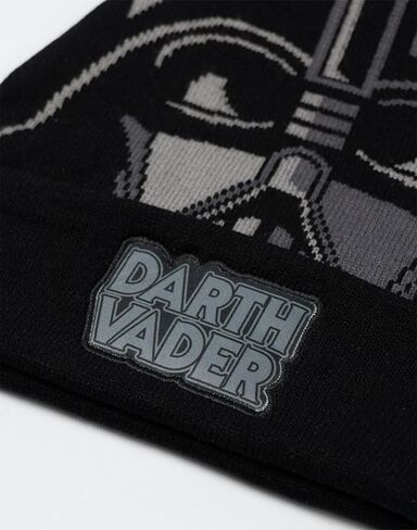 STAR WARS Darth Vader Boys Black Beanie and Gloves Set | Warm Winter Accessories for Kids in Saudi Arabia