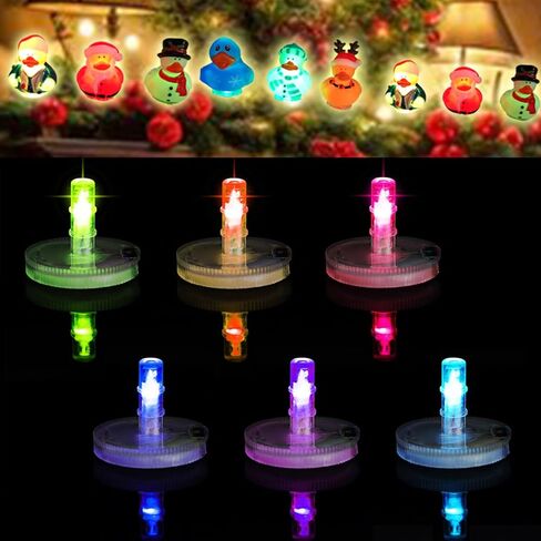 Light Up Duck Plug，Led Lamp Rubber Duck Mount, 16 Luminous Modes On-Off Control Flock Locker Rubber Duck Holder for Car Dash and Fixed Display (4 PCS) in Saudi Arabia
