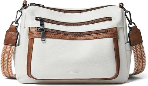 Bluome Crossbody Purses for Women, Medium Large Faux Leather Crossbody Bags Lightweight Sling Bag Shoulder Handbags in Saudi Arabia