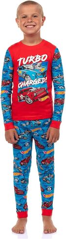 INTIMO Hot Wheels Pajamas Boys' Turbo Charged Tight Fit 2-Piece Sleep Set in Saudi Arabia