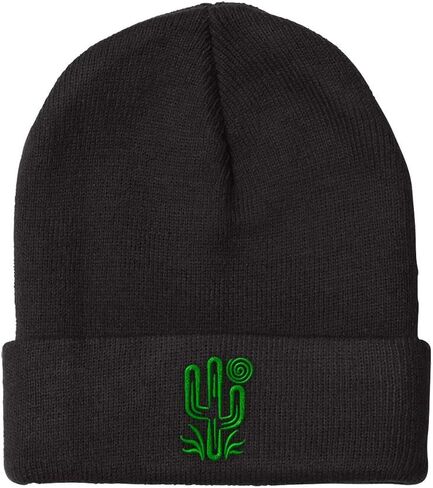 Speedy Pros Beanies for Men Plant Desert Green Cactus Embroidery Winter Hats for Women Acrylic Skull Cap 1 Size in Saudi Arabia