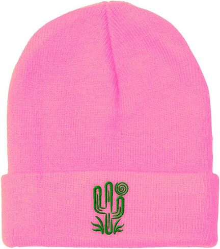 Speedy Pros Beanies for Men Plant Desert Green Cactus Embroidery Winter Hats for Women Acrylic Skull Cap 1 Size in Saudi Arabia