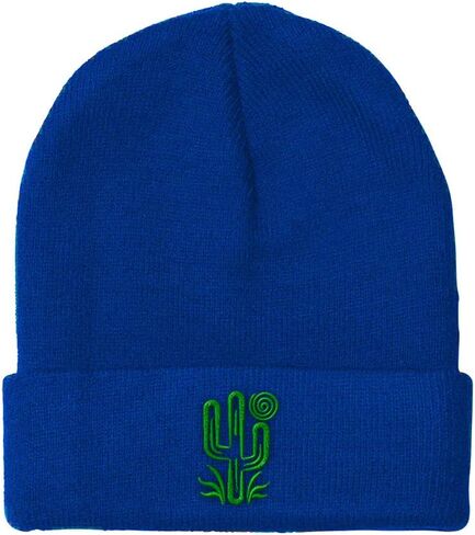 Speedy Pros Beanies for Men Plant Desert Green Cactus Embroidery Winter Hats for Women Acrylic Skull Cap 1 Size in Saudi Arabia